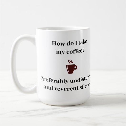 コーヒーはどう飲む？ コーヒーマグカップ (左)