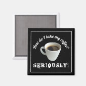 コーヒーはどう飲む？マグネット マグネット (正面/裏面)