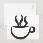 コーヒーはどう？ ポストカード (正面/裏面)