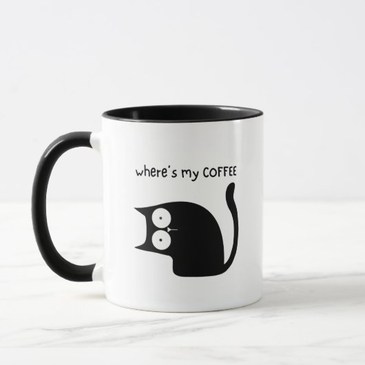 コーヒーはどこ? マグカップ (左)