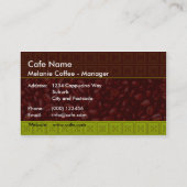 コーヒーはカードに報酬を与えます ロイヤリティカード (裏面)