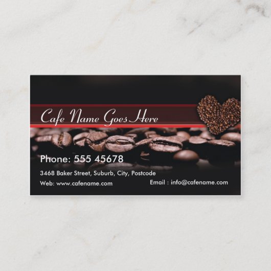 コーヒーはカードに報酬を与えます ロイヤリティカード (正面)