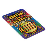 コーヒーはグルービー マグネット (右側)