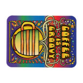 コーヒーはグルービー マグネット (横)