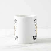 コーヒーはジュースよりお好き Funny Mug コーヒーマグカップ (中央)
