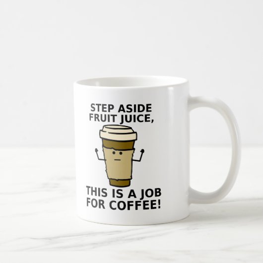 コーヒーはジュースよりお好き Funny Mug コーヒーマグカップ (右)