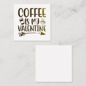 コーヒーはバレンタイン スクエア名刺 (正面/裏面)