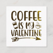 コーヒーはバレンタイン スクエア名刺 (正面)