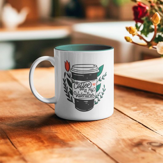 コーヒーはバレンタイン ツートーンマグカップ