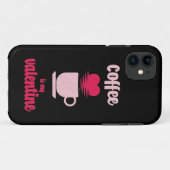 コーヒーはバレンタイン |バレンタイおもしろいギフト Case-Mate iPhoneケース (裏面(横))