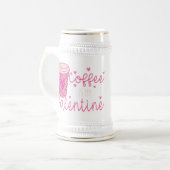 コーヒーはバレンタイン ビールジョッキ (正面左)