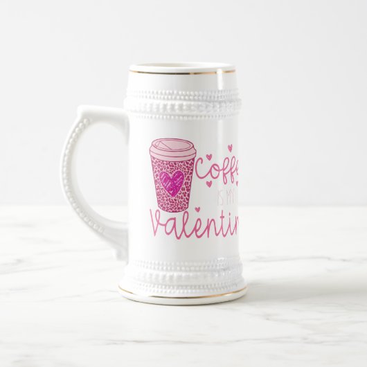 コーヒーはバレンタイン ビールジョッキ (左)