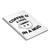 コーヒーはマグカップのかわいいかわいい ノートブック (右側)