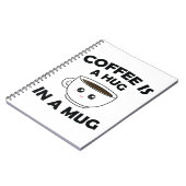 コーヒーはマグカップのかわいいかわいい ノートブック (左側)