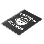 コーヒーはマグカップのかわいいかわいい ノートブック (左側)
