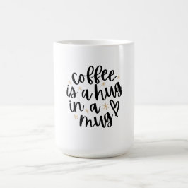 コーヒーはマグカップのコーヒー好きおもしろい引用文でハグ コーヒーマグカップ