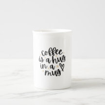 コーヒーはマグカップのコーヒー好きおもしろい引用文でハグ