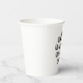 コーヒーはマグカップのコーヒー好きおもしろい引用文でハグ 紙コップ (右)