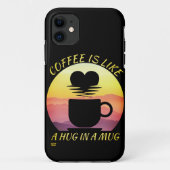 コーヒーはマグカップの中でハグのようなものだ Case-Mate iPhoneケース (裏面)