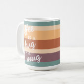 コーヒーはマグカップの消色のマグモダンでハグ コーヒーマグカップ (正面左)