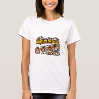 コーヒーは一杯では足りない 珍説 Tシャツ