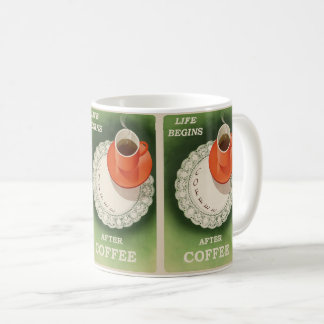 コーヒーは人生  コーヒーマグカップ