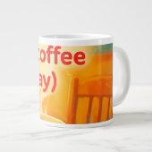 コーヒーは人生  ジャンボコーヒーマグカップ (正面右)