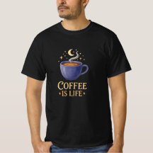 コーヒーは人生Tシャツ