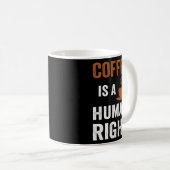 コーヒーは人間に適したコおもしろいーヒー コーヒーマグカップ (正面右)