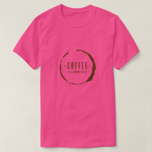 コーヒーは人間の右の皮肉なMaybe 46 Tシャツ (デザイン正面)