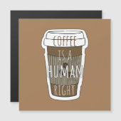 コーヒーは人間の権利、コーヒーカップと引用文 (正面/裏面)