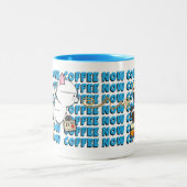 コーヒーは今襲います ツートーンマグカップ (中央)