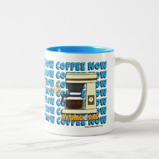 コーヒーは今襲います ツートーンマグカップ