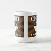 コーヒーは体のよいIIマグをします コーヒーマグカップ (中央)