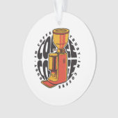 コーヒーは信頼できる オーナメント (正面)