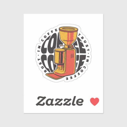 コーヒーは信頼できる シール (シート)