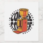 コーヒーは信頼できる ワインラベル (シングルラベル)