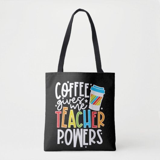 コーヒーは先生の力 トートバッグ (正面)