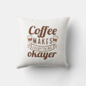 コーヒーは全てを作り出す クッション (裏面)