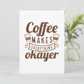 コーヒーは全てを作り出す サンキューカード (スタンド正面)