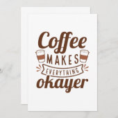 コーヒーは全てを作り出す サンキューカード (正面/裏面)