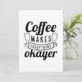 コーヒーは全てを作り出す サンキューカード (スタンド正面)