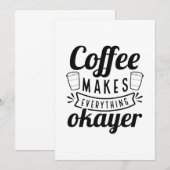 コーヒーは全てを作り出す サンキューカード (正面/裏面)