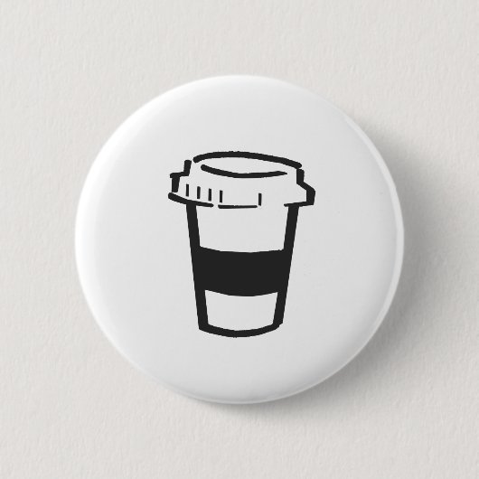 コーヒーは取り除きます 缶バッジ (正面)