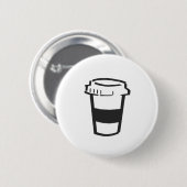 コーヒーは取り除きます 缶バッジ (正面&裏面)