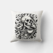 コーヒーは命だ クッション (裏面)