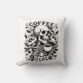 コーヒーは命だ クッション (正面)