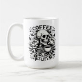コーヒーは命だ コーヒーマグカップ (左)