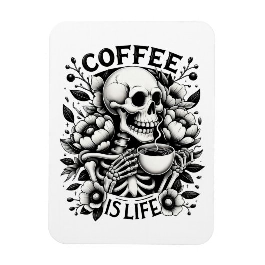 コーヒーは命だ マグネット (縦)