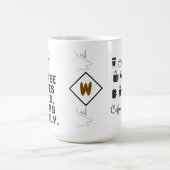 コーヒーは命を救う、主にあなたの命を: コーヒー愛好家へ コーヒーマグカップ (中央)